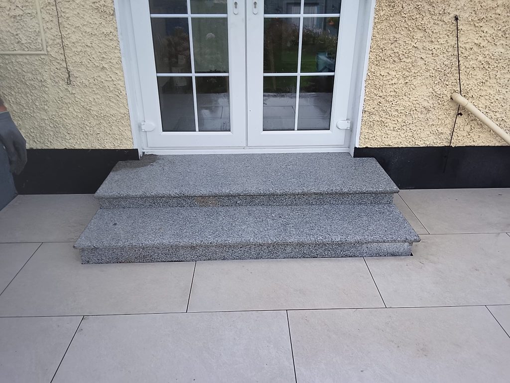 Sonic Silk Porcelain Patio with Granite Steps in Donaghmede, Dublin (9)