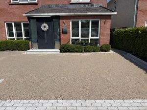 Resin driveway with border in Brittas