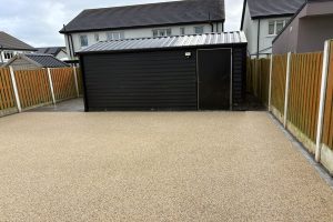 Resin driveway with border in Sandyford