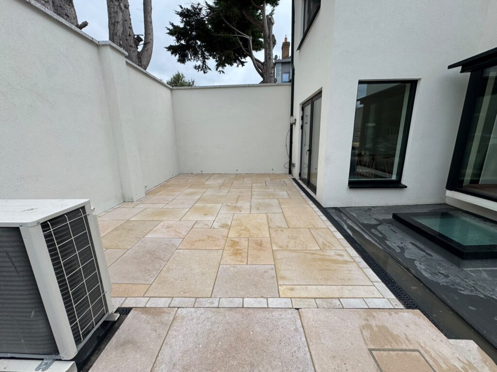 Egyptian Limestone Patio Completed in Rathmines, Dublin (2)