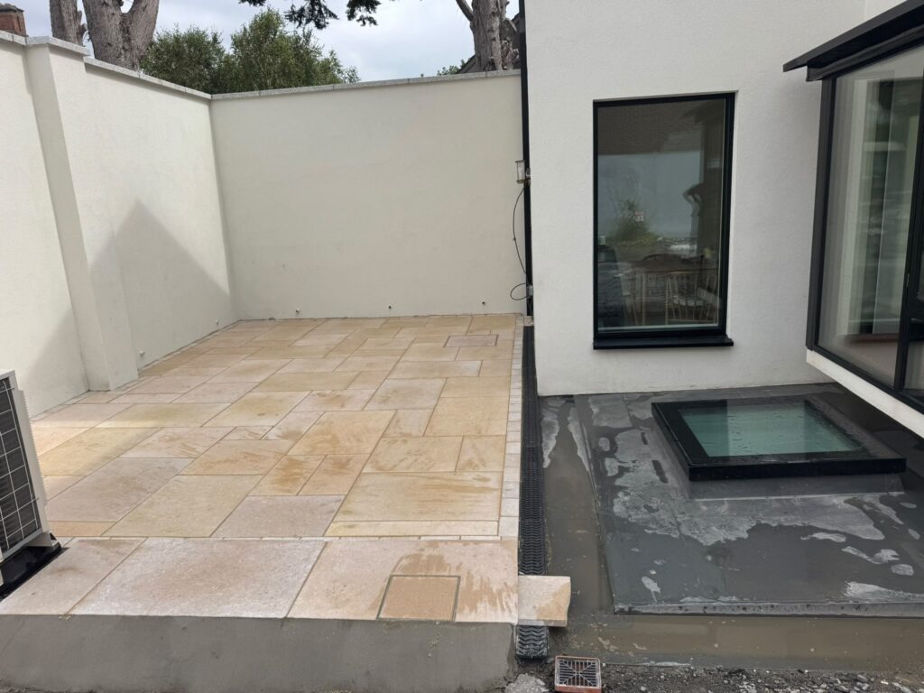 Egyptian Limestone Patio Completed in Rathmines, Dublin (4)