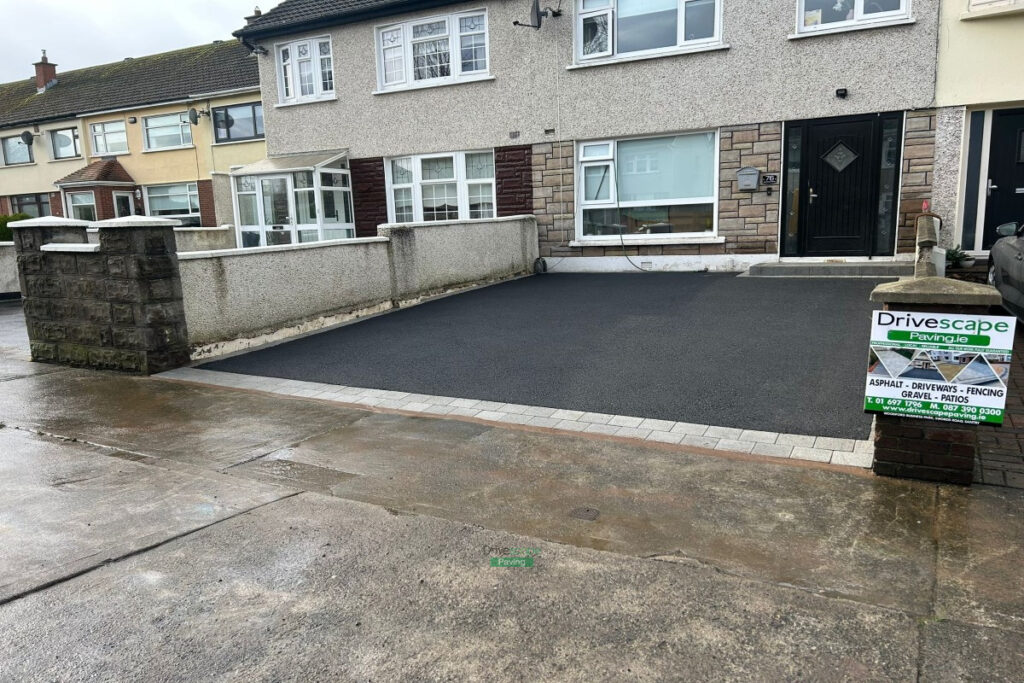 New driveway installation in Carrickmines