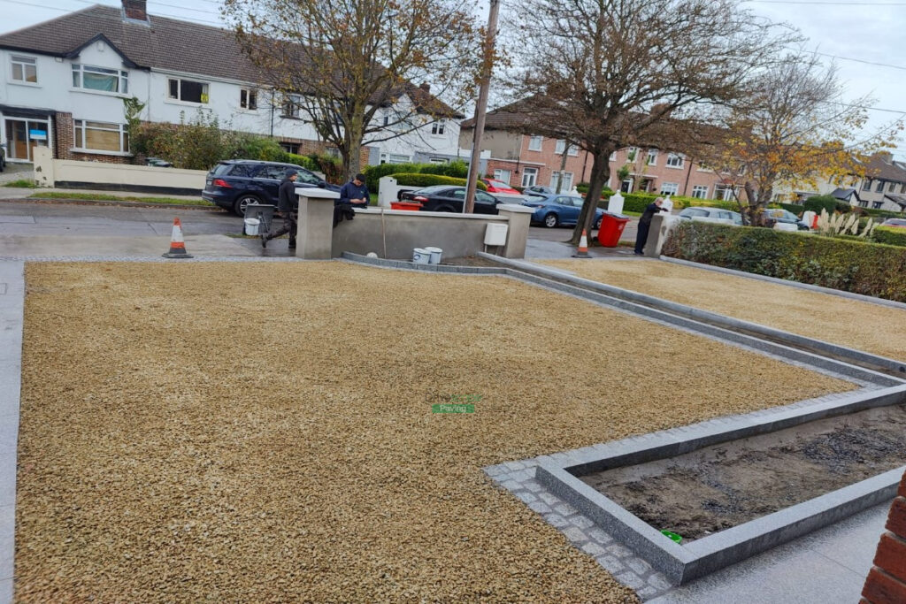 New driveway installation in Clonsilla