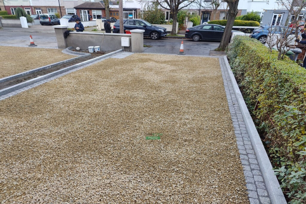 New driveway installation in Clonskeagh