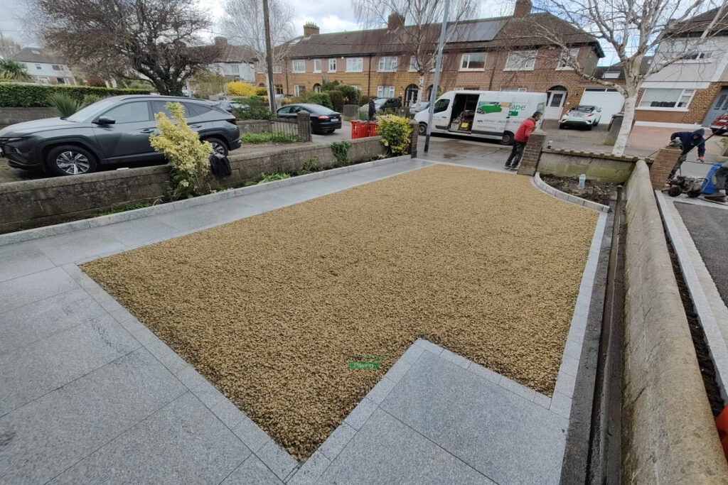 New driveway installation in Malahide