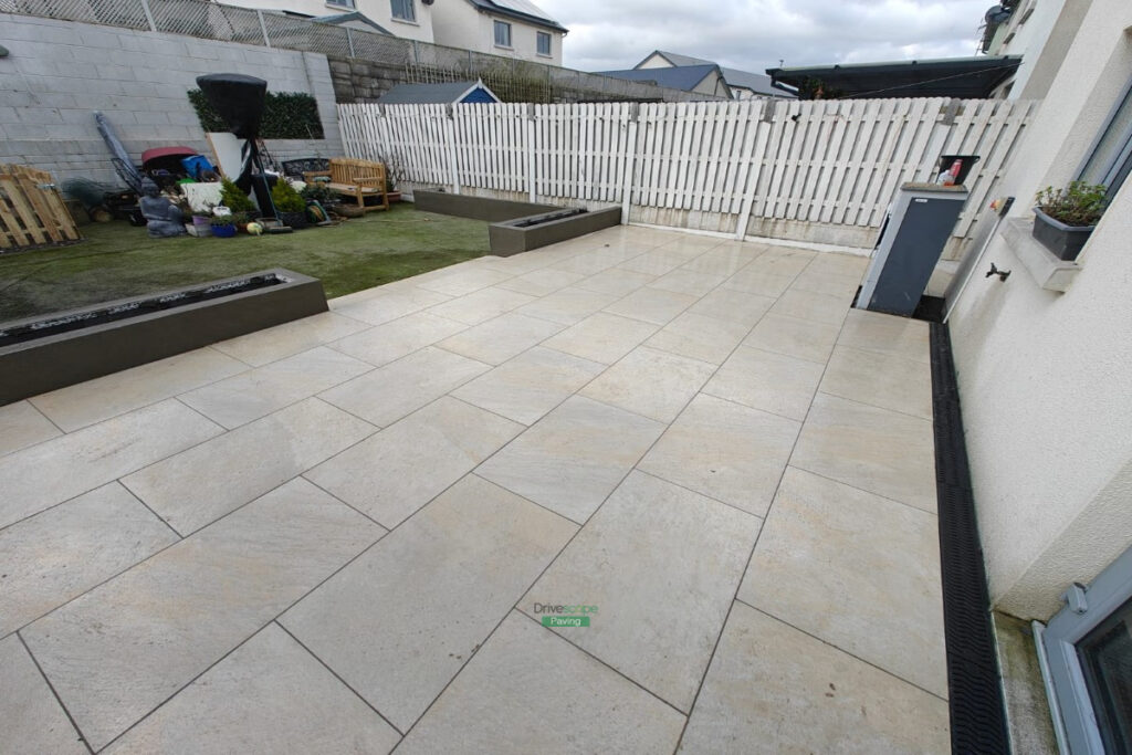 Patio built by Drivescape in Artane
