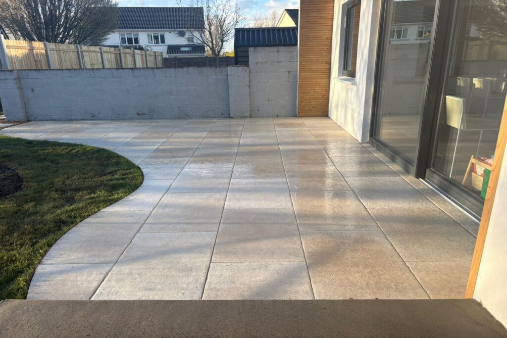 Patio built by Drivescape in Ballinteer