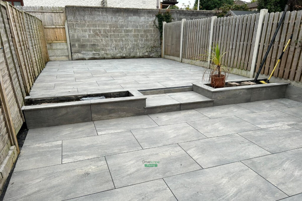 Patio built by Drivescape in Kilbarrack