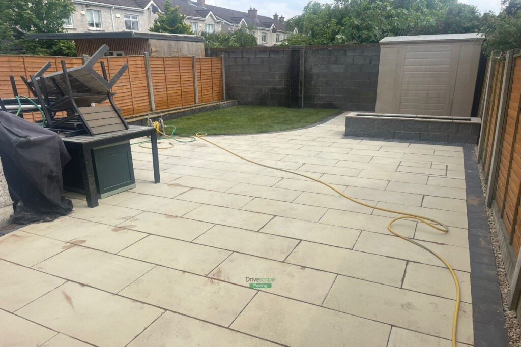 Patio built by Drivescape in Lucan