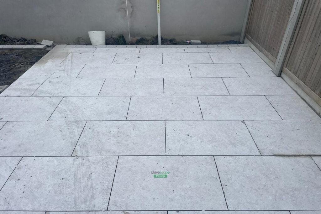 Patio built by Drivescape in Portmarnock